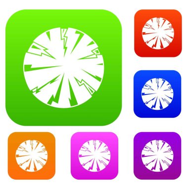 Tehlikeli gezegen renk koleksiyonu ayarla