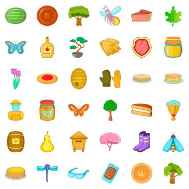 Namlu simgeler ayarla, tarzı çizgi film