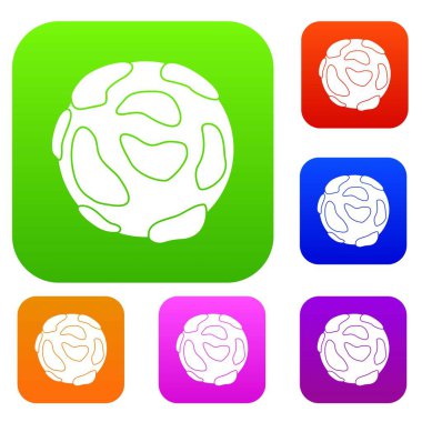 Güzel bir gezegen renk koleksiyonu ayarla