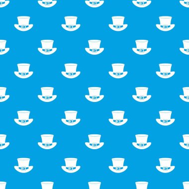 Toka desen kesintisiz mavi ile üst şapka