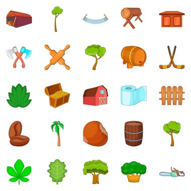 Kereste simgeler ayarla, tarzı çizgi film