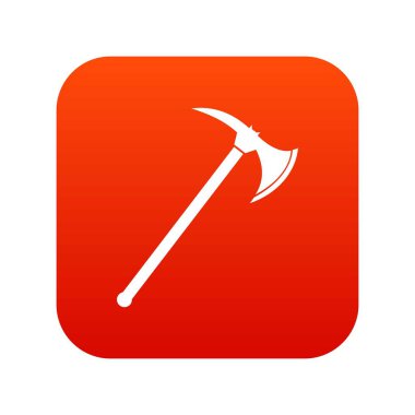 Balta simgesi dijital kırmızı