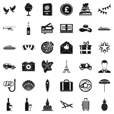 Gelin Icons set, basit tarzı