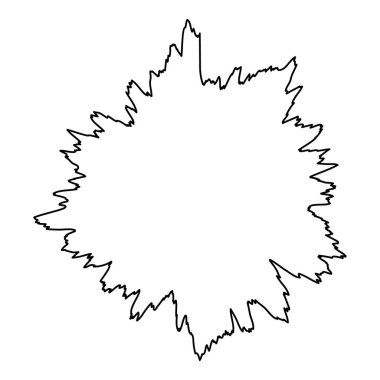 Equalizer'ı ses ayarı simgesi, basit siyah stil