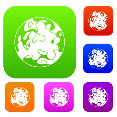 Küçük gezegen renk koleksiyonu ayarla