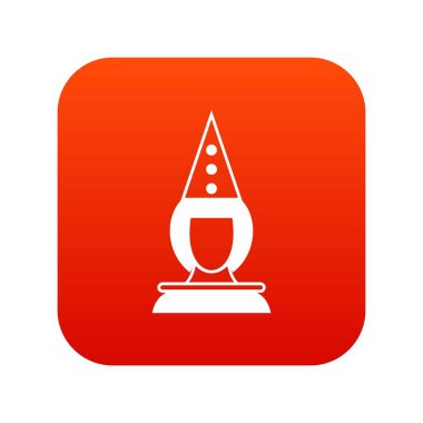 Pierrot palyaço simgesi dijital kırmızı