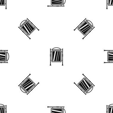 Reklam işareti sorunsuz siyah desen