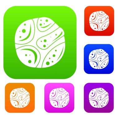 Issız gezegenin renk koleksiyonu ayarla