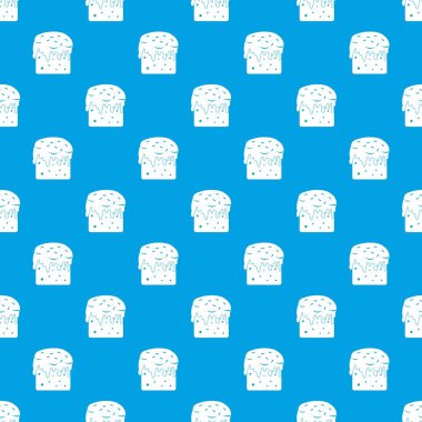 Paskalya kek desen kesintisiz mavi