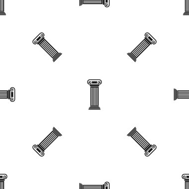 Roman sütun model sorunsuz siyah