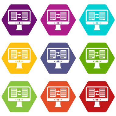 Tercüman app bilgisayar kutsal kişilerin resmi ekranda renk altı yüzlü ayarla