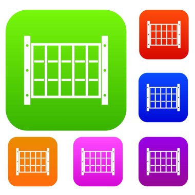 Bahçe Çit renk koleksiyonu ayarla