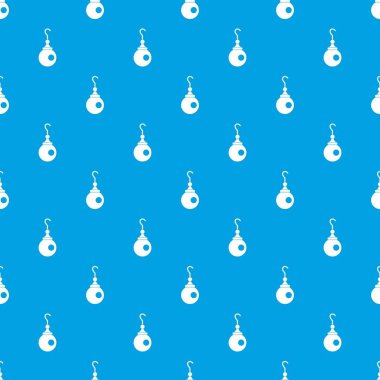 Küpe desen kesintisiz mavi