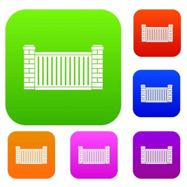 Ev çit renk koleksiyonu ayarla