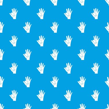 Bebek ve anne el desen kesintisiz mavi