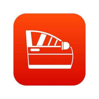 Araba kapısı simgesi dijital kırmızı