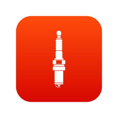 Araba mum simgesi dijital kırmızı