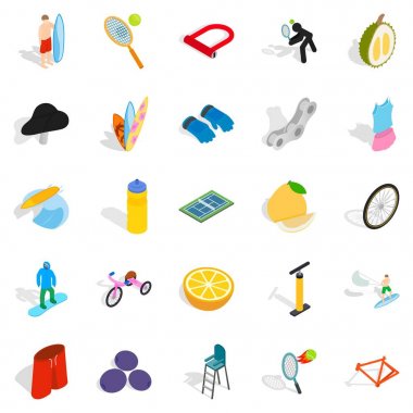 Hakemliği Icons set, izometrik stili