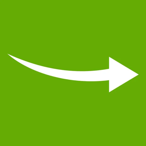 Eğri ok simgesi yeşil — Stok Vektör