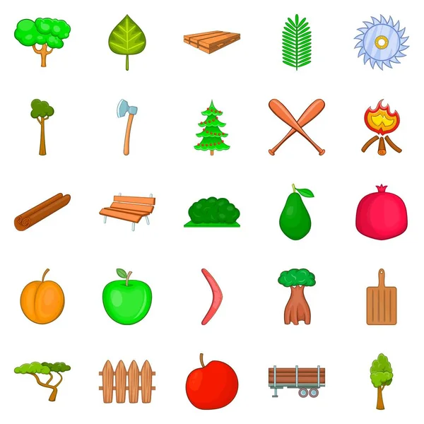 Kereste Icons set, karikatür tarzı