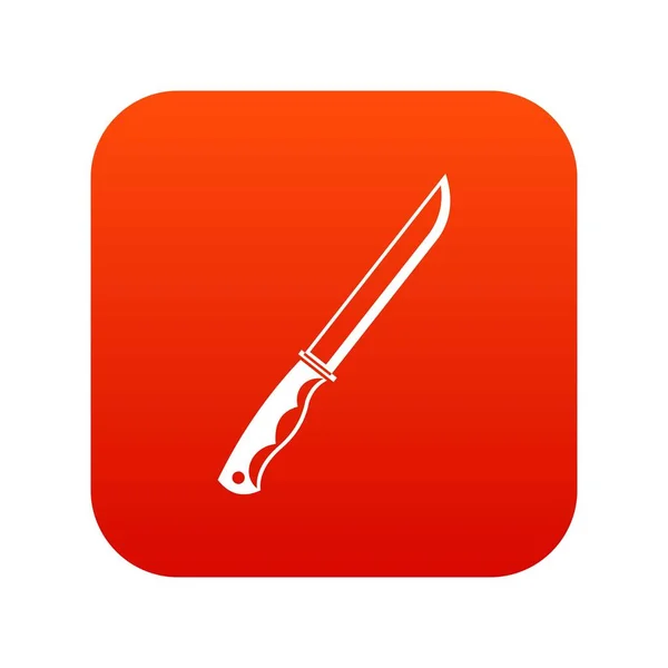 Bıçak simgesi dijital kırmızı — Stok Vektör