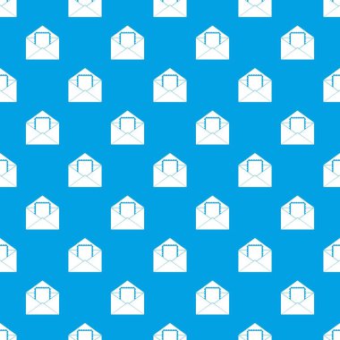 Zarf kartı desen kesintisiz mavi