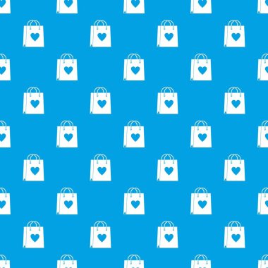 Alışveriş çantası desen kesintisiz mavi