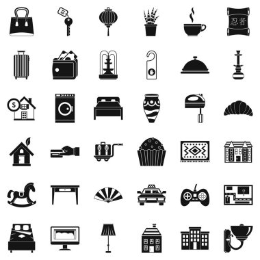 House Icons set, basit tarzı