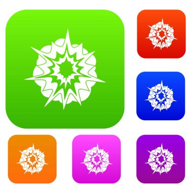 Yangın patlama renk koleksiyonu ayarla