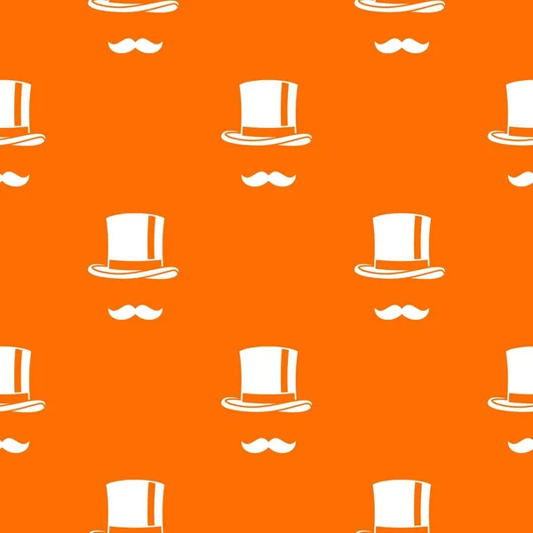 Cylindre et moustaches motif sans couture — Image vectorielle