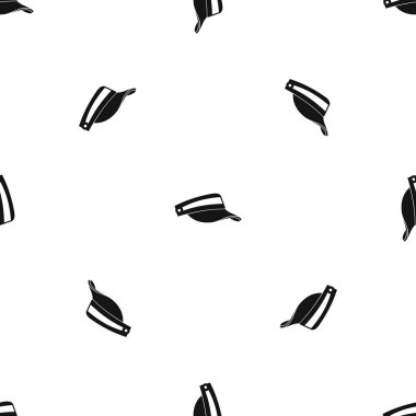 Güneş şapkası desen sorunsuz siyah