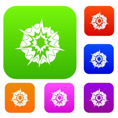 Yangın patlama renk koleksiyonu ayarla