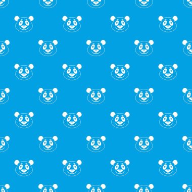 Panda desen kesintisiz mavi