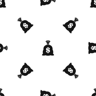 Para çantasını bizimle dolar işareti model sorunsuz siyah