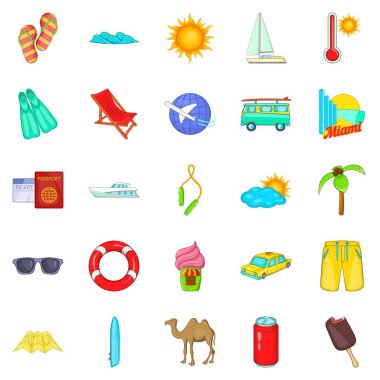 Trek Icons set, karikatür tarzı