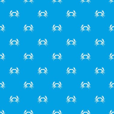 Yengeç desen kesintisiz mavi