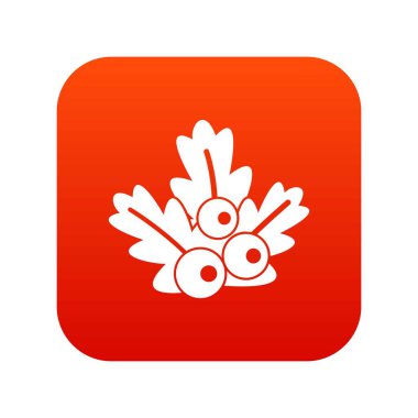 Xmas şube simgesi dijital kırmızı