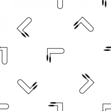 Atlama ipi desen sorunsuz siyah