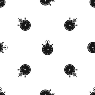 Kronometre desen sorunsuz siyah