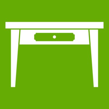 Ahşap masa simgesi yeşil