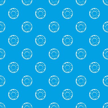 Çörek desen kesintisiz mavi