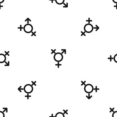 Transseksüel işareti model sorunsuz siyah