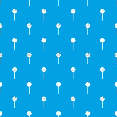 Lezzetli şeker desen kesintisiz mavi