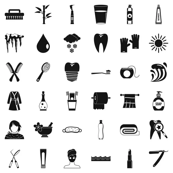 Hijyen Icons set, basit tarzı