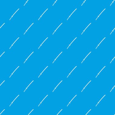 Japon katana desen kesintisiz mavi