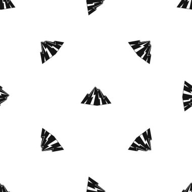 Rock desen sorunsuz siyah