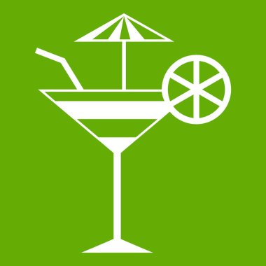 Meyve kokteyli simgesi yeşil