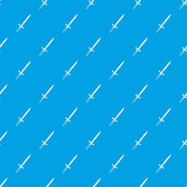 Kılıç desen kesintisiz mavi