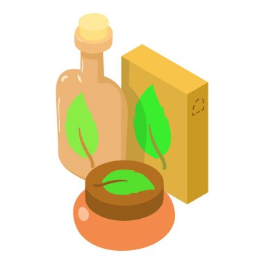 Kozmetik simgesi, izometrik stili