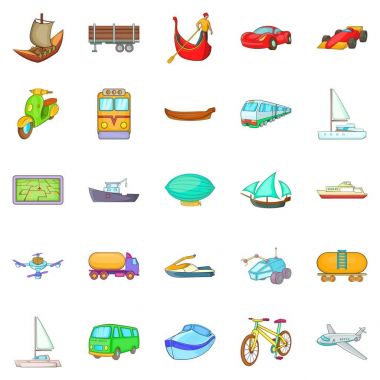 Değişen dünya simgeleri ayarla, tarzı çizgi film